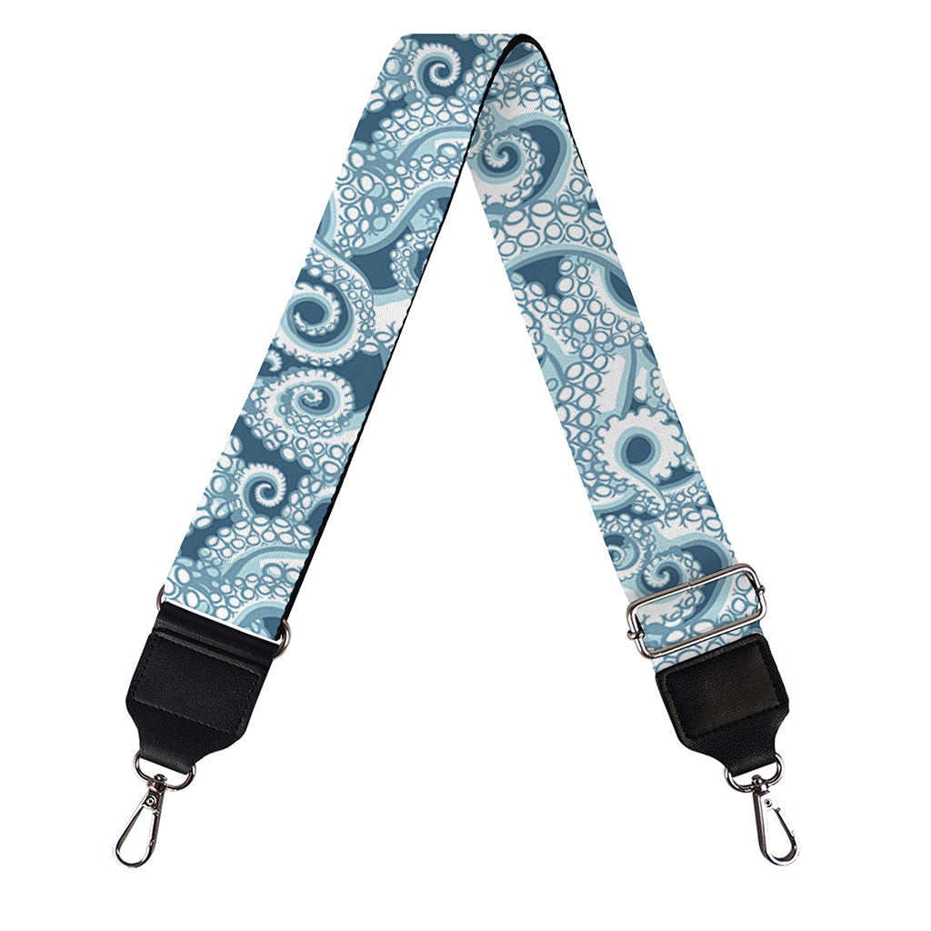 Blue Octopus Tentacles Pattern Print Bag Strap
