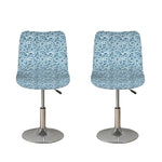Blue Octopus Tentacles Pattern Print Bar Stool Covers