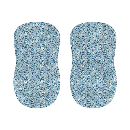 Blue Octopus Tentacles Pattern Print Bar Stool Covers