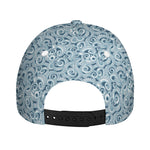 Blue Octopus Tentacles Pattern Print Baseball Cap