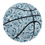 Blue Octopus Tentacles Pattern Print Basketball