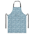 Blue Octopus Tentacles Pattern Print Bib Apron With Pocket