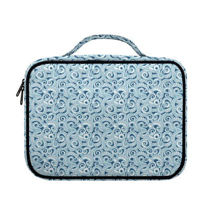 Blue Octopus Tentacles Pattern Print Briefcase Bible Bag