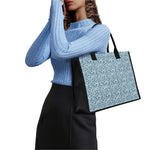Blue Octopus Tentacles Pattern Print Canvas Tote Bag