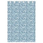 Blue Octopus Tentacles Pattern Print Curtain