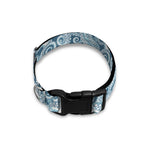 Blue Octopus Tentacles Pattern Print Dog Collar