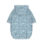 Blue Octopus Tentacles Pattern Print Dog Zip Up Hoodie