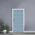 Blue Octopus Tentacles Pattern Print Door Sticker