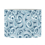 Blue Octopus Tentacles Pattern Print Drum Lamp Shade