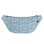 Blue Octopus Tentacles Pattern Print Fanny Pack
