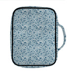 Blue Octopus Tentacles Pattern Print Front Pocket Bible Bag