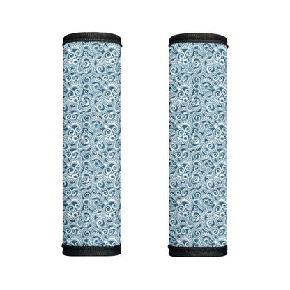 Blue Octopus Tentacles Pattern Print Handle Covers