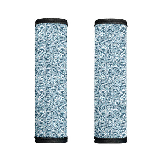 Blue Octopus Tentacles Pattern Print Handle Covers