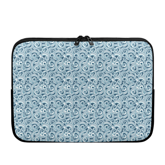 Blue Octopus Tentacles Pattern Print Laptop Sleeve