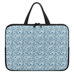 Blue Octopus Tentacles Pattern Print Laptop Sleeve With Handle