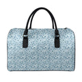 Blue Octopus Tentacles Pattern Print Leather Duffel Bag