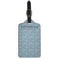 Blue Octopus Tentacles Pattern Print Luggage Tag