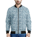 Blue Octopus Tentacles Pattern Print Men's Bomber Jacket