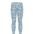 Blue Octopus Tentacles Pattern Print Men's Leggings