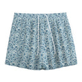 Blue Octopus Tentacles Pattern Print Mesh Shorts