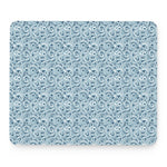 Blue Octopus Tentacles Pattern Print Mouse Pad