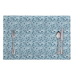 Blue Octopus Tentacles Pattern Print Placemat