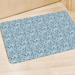Blue Octopus Tentacles Pattern Print Polyester Doormat