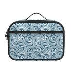 Blue Octopus Tentacles Pattern Print Portable Lunch Bag