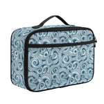 Blue Octopus Tentacles Pattern Print Portable Lunch Bag