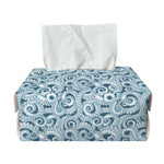 Blue Octopus Tentacles Pattern Print Rectangle Tissue Box Cover
