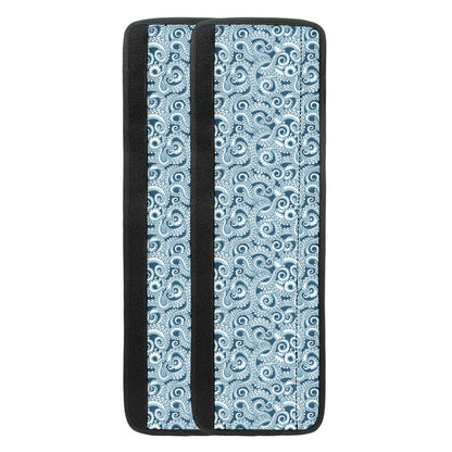 Blue Octopus Tentacles Pattern Print Refrigerator Handle Covers