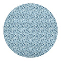 Blue Octopus Tentacles Pattern Print Round Blanket