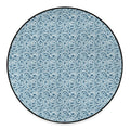 Blue Octopus Tentacles Pattern Print Round Floor Mat