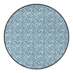 Blue Octopus Tentacles Pattern Print Round Floor Mat