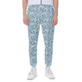 Blue Octopus Tentacles Pattern Print Joggers