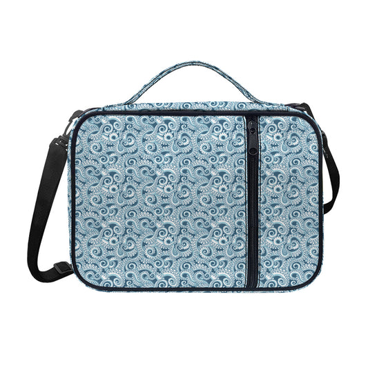 Blue Octopus Tentacles Pattern Print Shoulder Strap Bible Bag