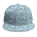 Blue Octopus Tentacles Pattern Print Snapback Cap