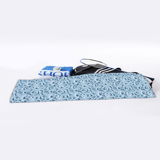 Blue Octopus Tentacles Pattern Print Sports Towel