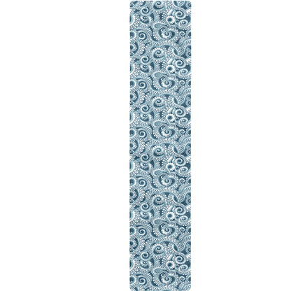 Blue Octopus Tentacles Pattern Print Table Runner