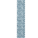 Blue Octopus Tentacles Pattern Print Table Runner