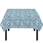 Blue Octopus Tentacles Pattern Print Tablecloth