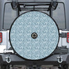 Blue Octopus Tentacles Pattern Print Tire Cover With Camera Hole