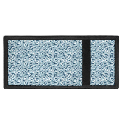 Blue Octopus Tentacles Pattern Print Trifold Wallet