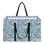 Blue Octopus Tentacles Pattern Print Utility Tote Bag