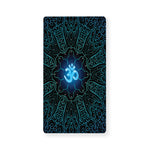 Blue Om Mandala Print Baby Crib Sheet