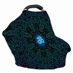 Blue Om Mandala Print Baby Seat Cover