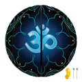 Blue Om Mandala Print Basketball