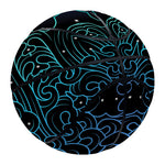 Blue Om Mandala Print Basketball