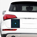 Blue Om Mandala Print Car Sticker
