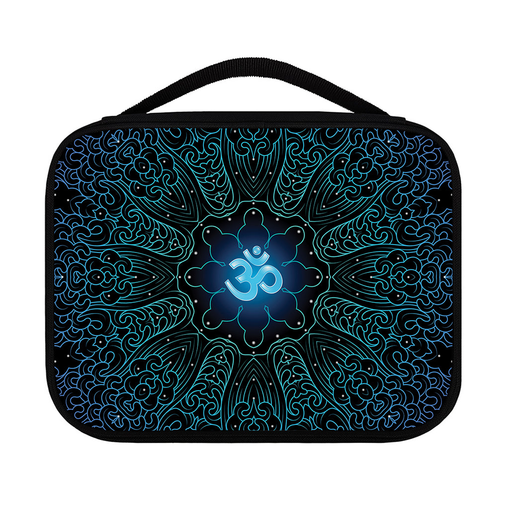 Blue Om Mandala Print Classic Bible Case
